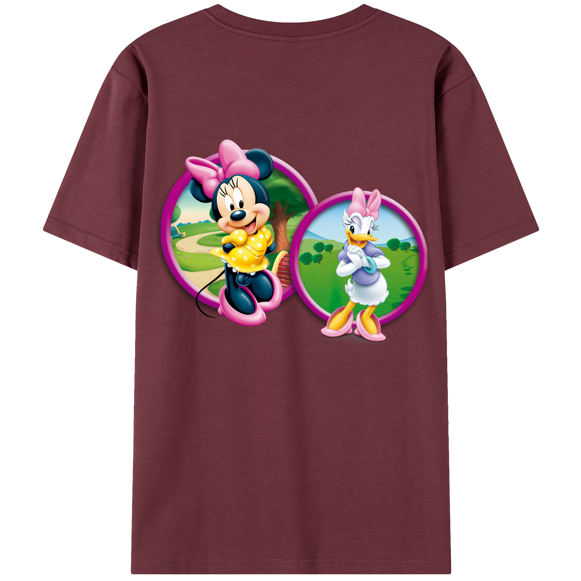（画像用） ミッキーマウス Mickey Mouse 綿100％半袖Tシャツ（背面プリント）